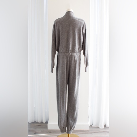 Rare Chanel F/W 1991 Grey White Pearl CC Cashmere Linda 91A Jumpsuit - Picture 8 of 15